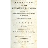 Burke (Ed.) Reflections on the Revolution in France, 8vo L. 1790. Second Edn.