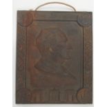 [Redmond (J.)] A heavy bronze relief Portrait, manufactured by Booth & Brookes Ltd.