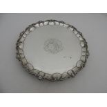 A very good heavy early George II English silver Salver, possibly by Thos.