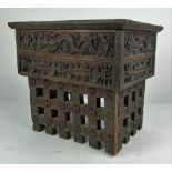 An unusual 19th Century carved Chinese hardwood Stand,