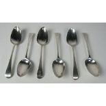 A good set of 6 George III silver Table Spoons, London c.