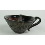 An early 19th Century Chinese carved Rhinoceros Libation Cup,