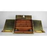 From Dromoland Castle A magnificent large heavy brass 19th Century Stationary Box,