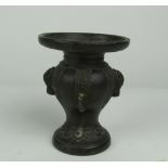An attractive small early 19th Century Chinese bronze Vase, approx.