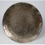 A Royal Irish Limited Sterling Commemorative Plate, silver Eamon de Valera,