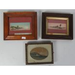 Miniature Watercolours: "View near Ryde, Isle of Wight," by Lady H.