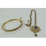 An attractive Edwardian gold Chain and Pendant,