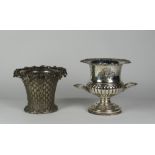 A good quality urn shaped plated two handled Wine Cooler, after Matthew Boulton design,