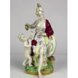 A late 19th Century Meissen Group, 'Minerva & Child," 21cms (8 1/4") high.