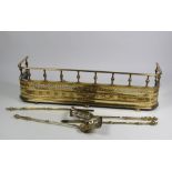 An unusual tall and heavy brass pierced and decorated Fender,