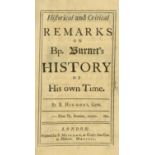 Higgons (B.) Historical and Critical Remarks on Bp. Burnet's History of His Own Time, L.P.