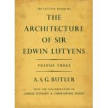 Lutyens - Butler (A.S.G.) The Architecture of Sir Edwin Lutyens, 3 vols. lg. atlas folio L. 1950.