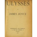 Joyce (James) Ulysses, sm. 4to Paris (Shakespeare & Co.) 1930. Hf. title, late oatmeal buckram.