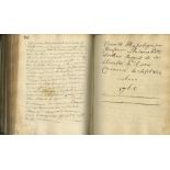 M/ss Book of 18th-century French Lessons in Anatomy Manuscripts: Comprises notes on a course of