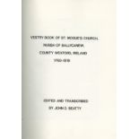 Co. Wexford interest: Beatty (J.D.)ed. Vestry Book of St. Mogue's Church, Parish of Ballycarew, Co.