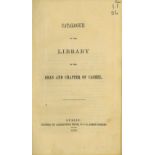 Co. Tipperary: Catalogue of the Library of the Dean and Chapter of Cashel, 8vo D. 1873. First Edn.