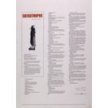 One of 100 Copies, Signed Beckett (Samuel) Catastrophe for Vaclav Havel, a broadside,