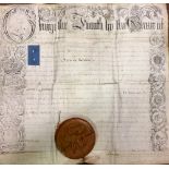 Royal Patent of George IV Large (65cms x 70cms) Document on vellum, dated 22 January,