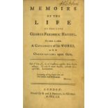 Handel - Memoirs of the Life of the Late George Frederic Handel, To which is added,