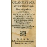 Rare Irish Grammar Molloy (Fr. Francis) Grammatica Latino - Hibernica, nunc compendiata.