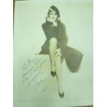 SIGNED PHOTO OF MARLENE DIETRICH 1950