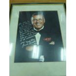 FRAMED SIGNED PHOTO OF FRANK SINATRA