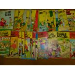 LARGE COLLECTION OF 50 LAUREL AND HARDY COMIC BOOKS