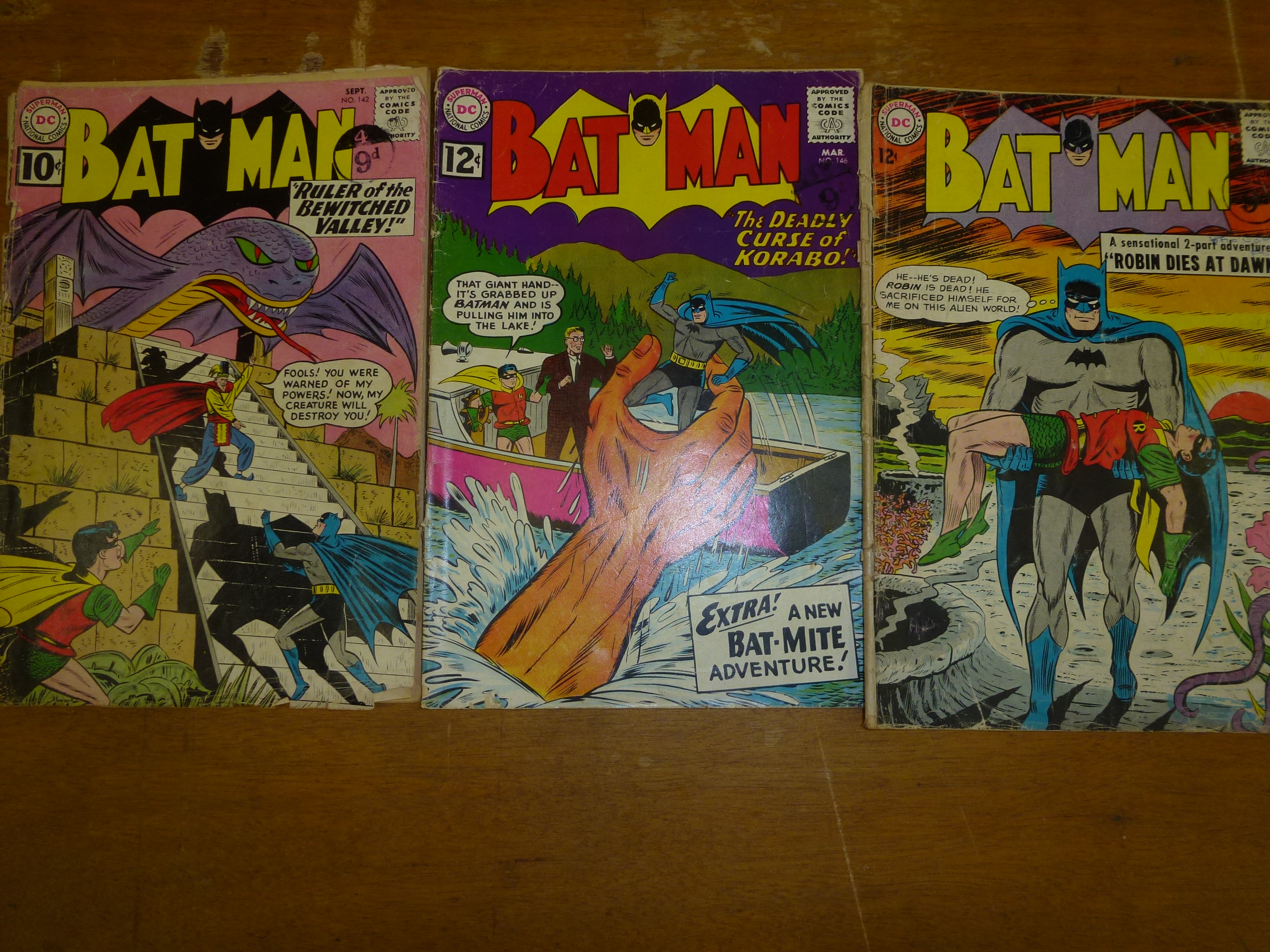 BATMAN NO. 142, 146 AND 156