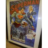 FRAMED SUPERMAN FILM POSTER