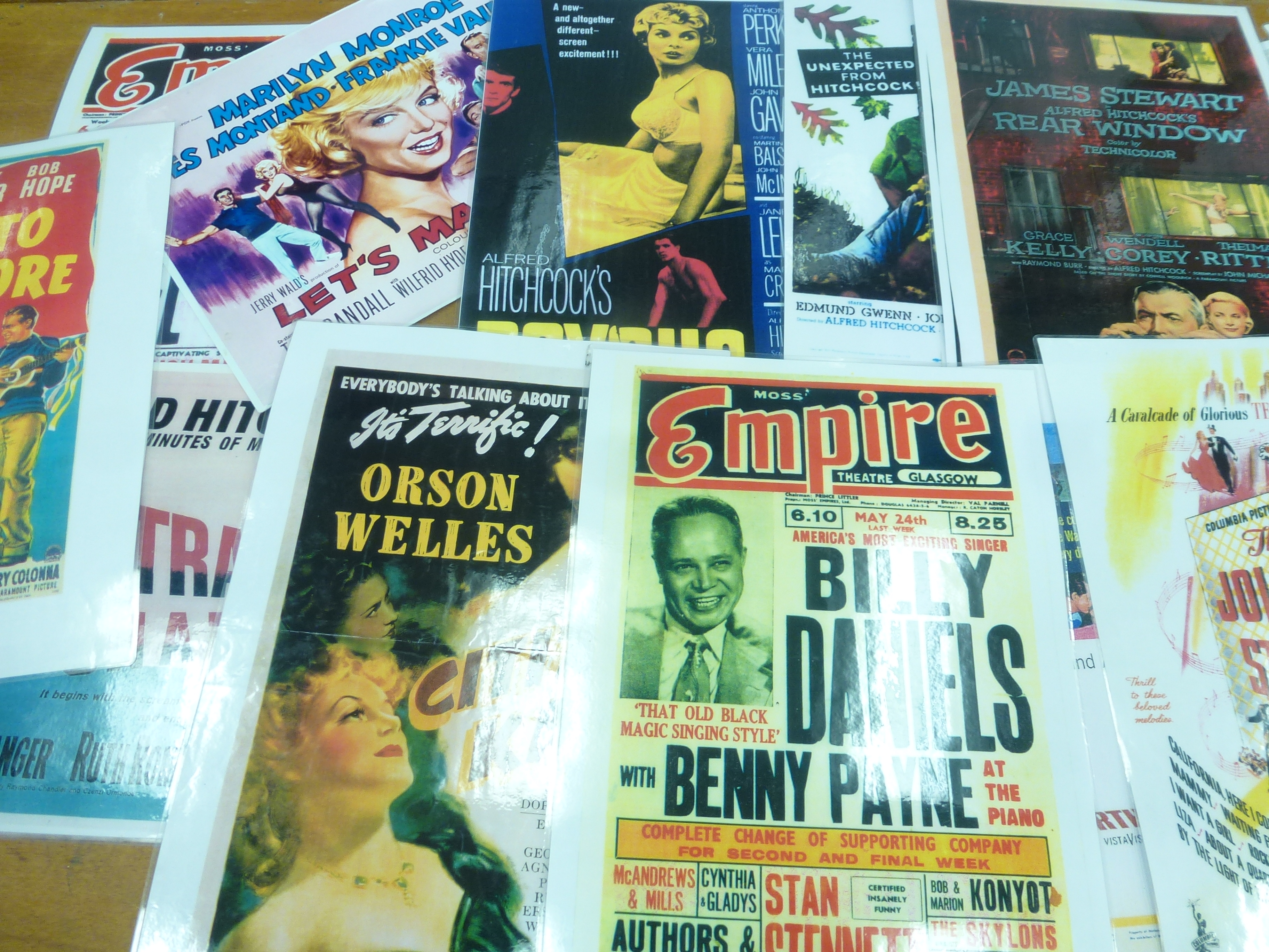 A QUANTITY OF ASSORTED PRINTED FILM POSTERS AND FRAMED SINATRA MEMORABILIA - Image 2 of 3