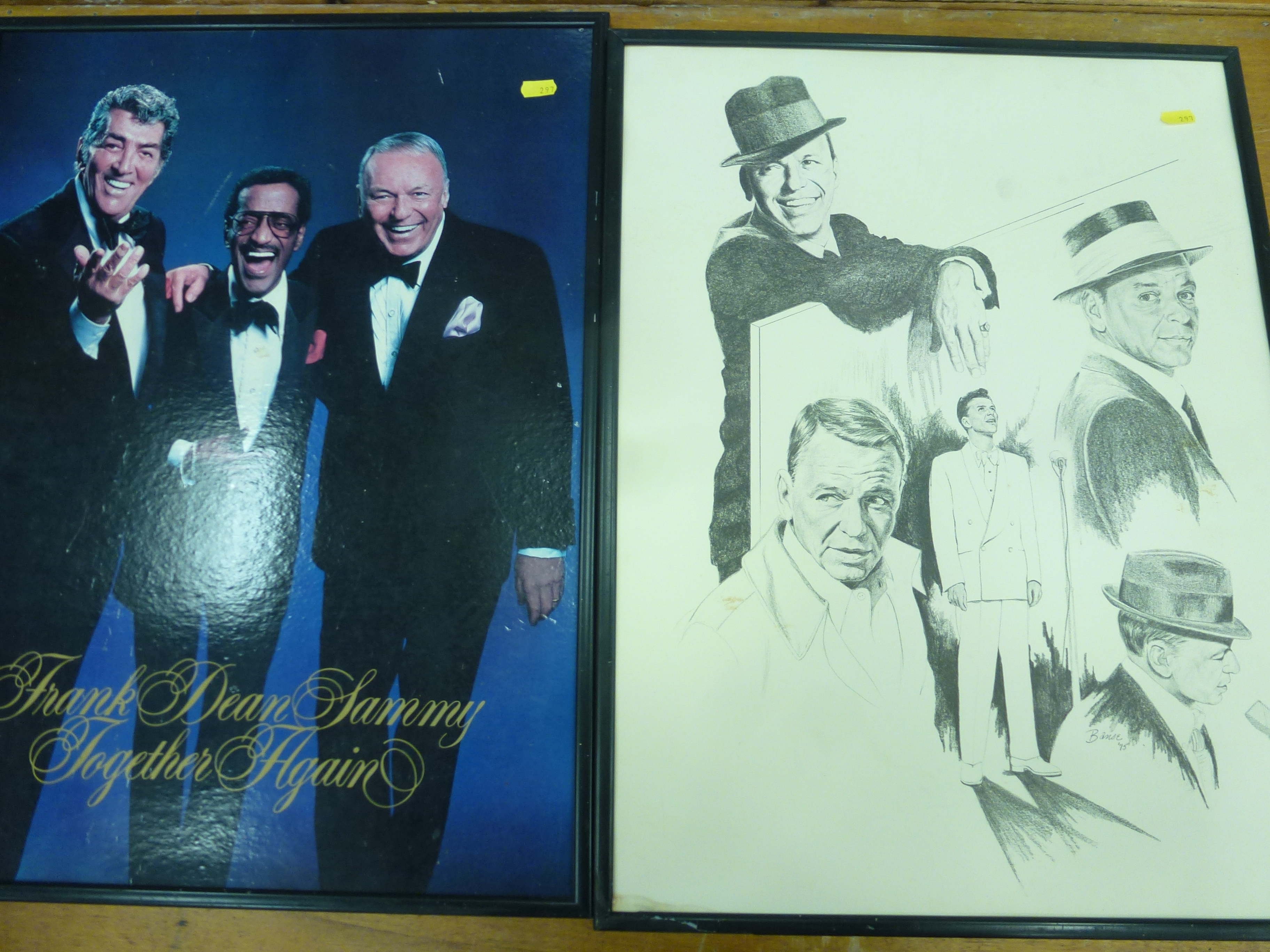 A QUANTITY OF ASSORTED PRINTED FILM POSTERS AND FRAMED SINATRA MEMORABILIA - Image 3 of 3