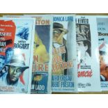 A QUANTITY OF LARGE ASSORTED PRINTED FILM POSTERS