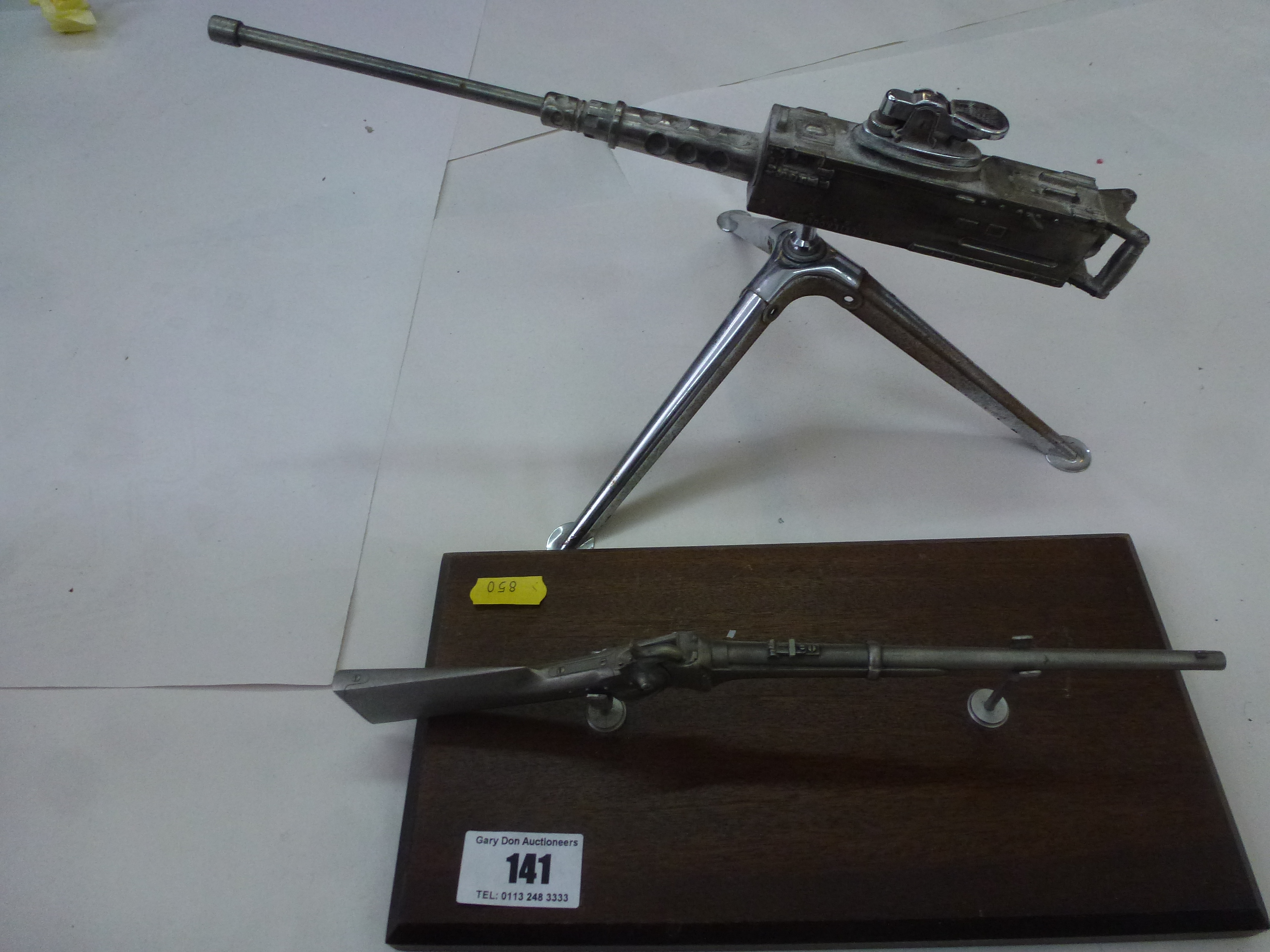 M2 BROWNING TABLE LIGHTER AND RIFLE ORNAMENT