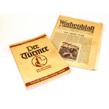 DER TURMER FEBRUARY 1938 AND WOCHENBLATT 22/7/44