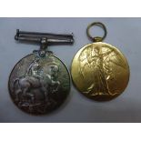 WAR MEDAL AND VICTORY MEDAL AWARDED TO 1838 GUNNER J.W. READER R.A.
