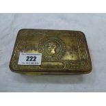 CHRISTMAS 1914 TOBACCO TIN