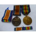 WAR MEDAL AND VICTORY MEDAL AWARDED TO 32001 PRIVATE F. DOWNS WEST YORKSHIRE REGIMENT