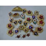 BAG OF COMMUNIST BADGES