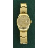 Rolex Oyster Perpetual Datejust 18ct lady's bracelet watch, ref. 6517, no. 265xxxx, circa 1970,