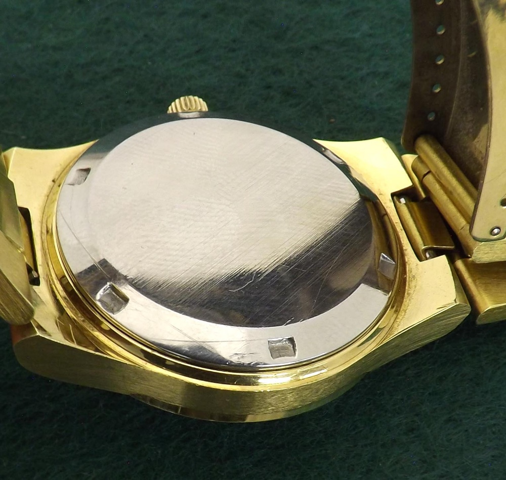 Omega Geneve automatic gold plated gentleman's bracelet watch, circa 1972, ref. 166 0174, circular - Image 2 of 2