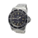 Rolex Oyster Perpetual Submariner stainless steel gentleman's bracelet watch, ref. 5513, no.146xxxx,