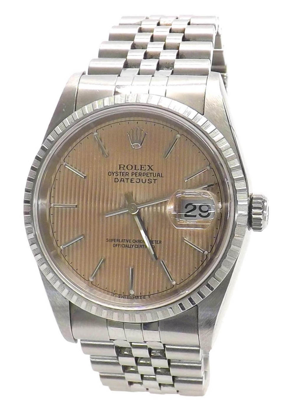 Rolex Oyster Perpetual Datejust stainless steel gentleman's bracelet watch, ref. 16220, no. U889xxx, - Image 2 of 5