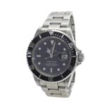 (12 543895-1-A) Rolex Oyster Perpetual Submariner Date stainless steel gentleman's bracelet watch,