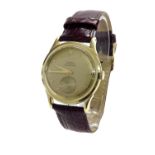 Fine Omega 1940s Chronometer automatic 18ct gentleman's wristwatch, ref. 2499, circular gilt dial