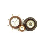 Three circular aneroid barometers (3)