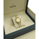 Rolex Oyster Perpetual Datejust 18ct lady's bracelet watch, ref. 69178, no. E40xxxx, circa 1991,