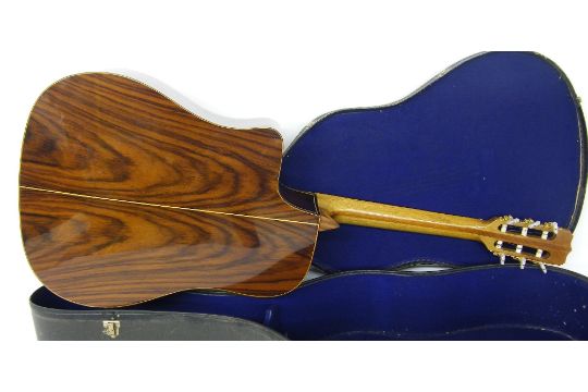 Rare 1970s Eko El Gaucho Gipsy Jazz acoustic guitar, made in Italy, the rosewood back and natural - Image 2 of 2