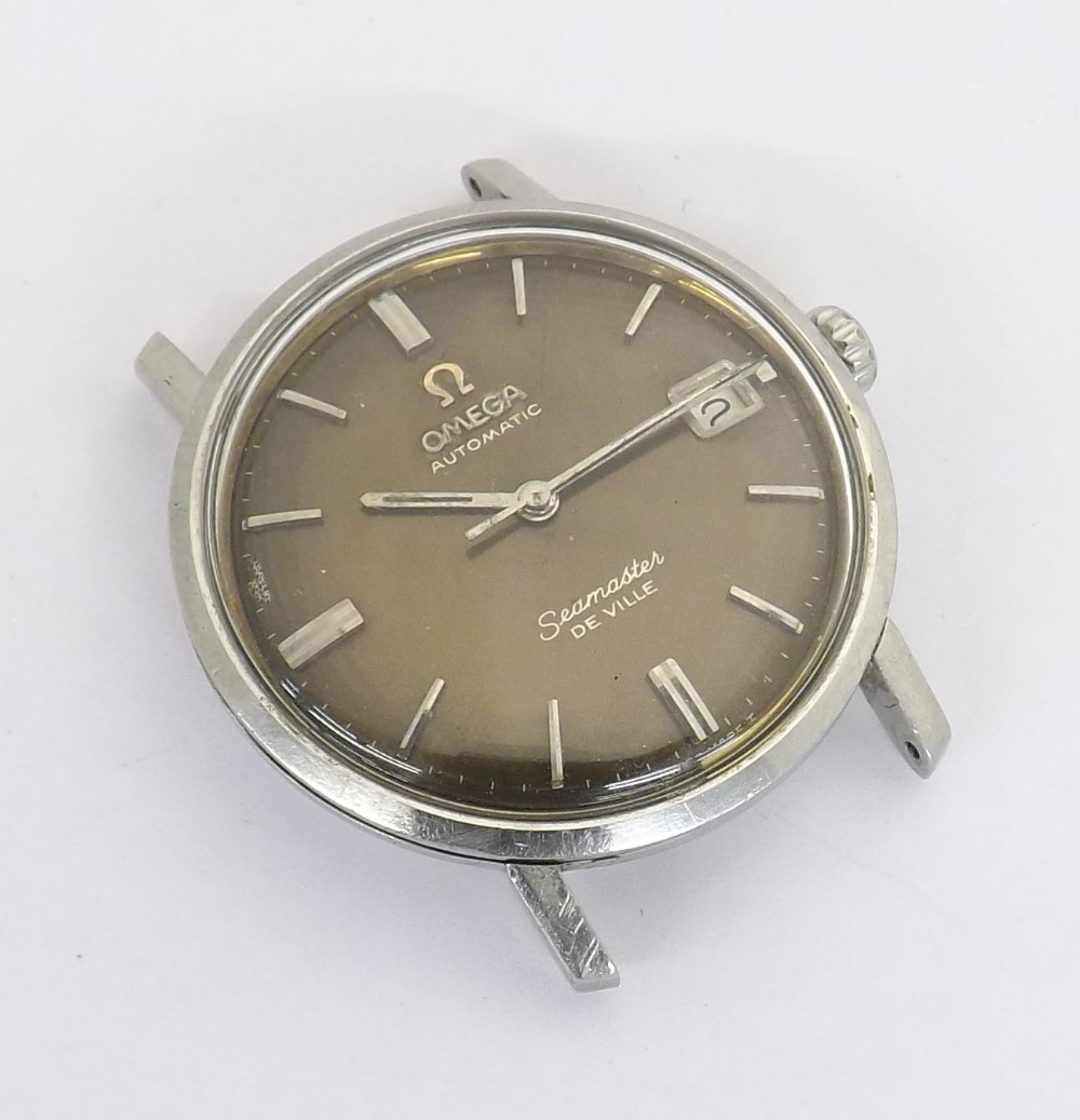 Omega Seamaster De Ville automatic stainless steel gentleman's wristwatch, the bronze dial with