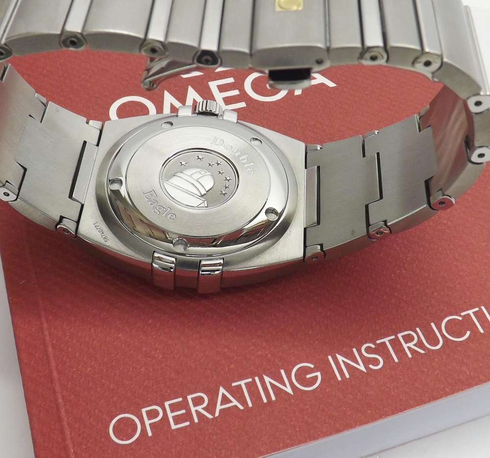 Omega Constellation Perpetual Calendar 'Double Eagle' stainless steel gentleman's bracelet watch, - Image 2 of 2