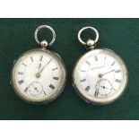 J.G. Graves 'The Express' English lever silver pocket watch, Chester 1901, movement with reversing